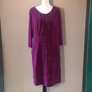 Adrianna Papell Wine Purple Dress Size 16